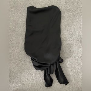 Zara Open-Back Satin Effect Top.